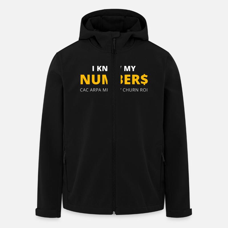 I know my numbers - Recycelte Männer Softshell-Jacke von Stanley/Stella - Schwarz