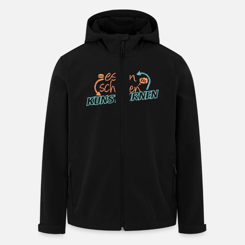 Essen Schlafen Kunstturnen - Recycelte Männer Softshell-Jacke von Stanley/Stella - Schwarz