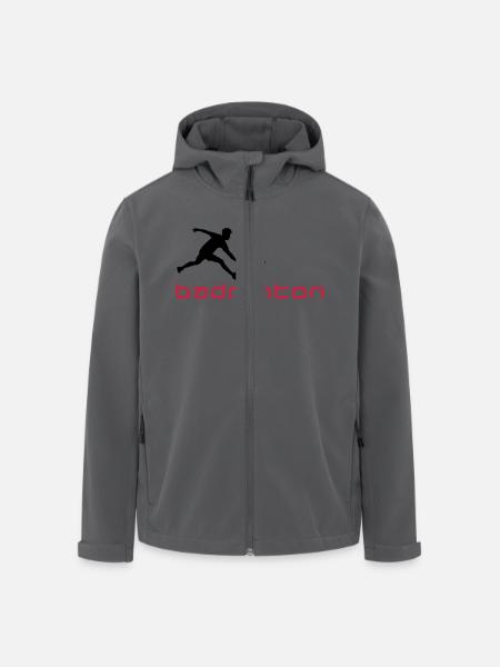 badminton_022011_v_2c - Men’s Recycled Softshell Jacket by Stanley/Stella - black