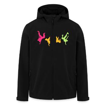 Break Dance Hip-Hop-danseur16 - Recycelte Männer Softshell-Jacke von Stanley/Stella - Schwarz - Vorne - AI Model Male 185 light (185cm)