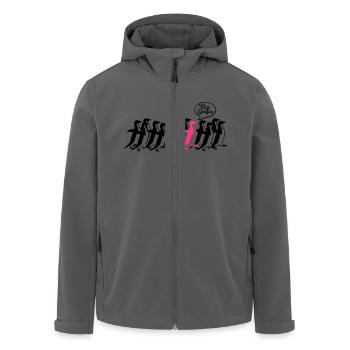 stay unique - Men’s Recycled Softshell Jacket by Stanley/Stella - black - Front - AI Model Male 185 light (185cm)