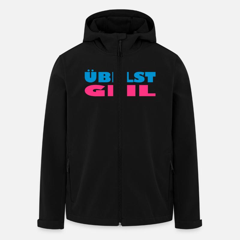 übelst geil leider exit-shirt - Recycelte Männer Softshell-Jacke von Stanley/Stella - Schwarz