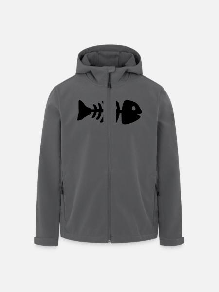 fisch_1___f1 - Men’s Recycled Softshell Jacket by Stanley/Stella - black