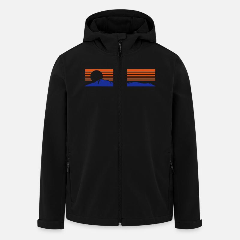 sunset hills - Recycelte Männer Softshell-Jacke von Stanley/Stella - Schwarz