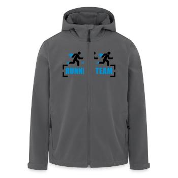 Running Team - Recycelte Männer Softshell-Jacke von Stanley/Stella - Schwarz - Vorne - AI Model Male 185 light (185cm)