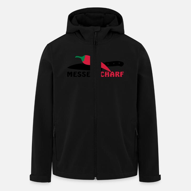 SHARP KNIFE - Men’s Recycled Softshell Jacket by Stanley/Stella - black