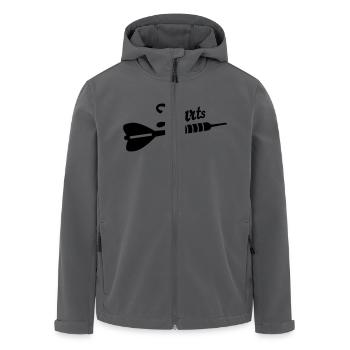 Jeu de fléchettes - Veste softshell homme en polyester recyclé Stanley/Stella - noir - Devant - AI Model Male 185 light (185cm)