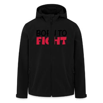 Born to fight - Veste softshell homme en polyester recyclé Stanley/Stella - noir - Devant - AI Model Male 185 light (185cm)