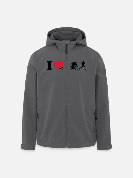 Triathlon - Recycelte Männer Softshell-Jacke von Stanley/Stella - Schwarz