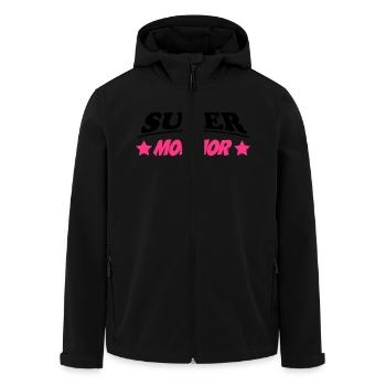 Super mormor - Men’s Recycled Softshell Jacket by Stanley/Stella - black - Front - AI Model Male 185 light (185cm)