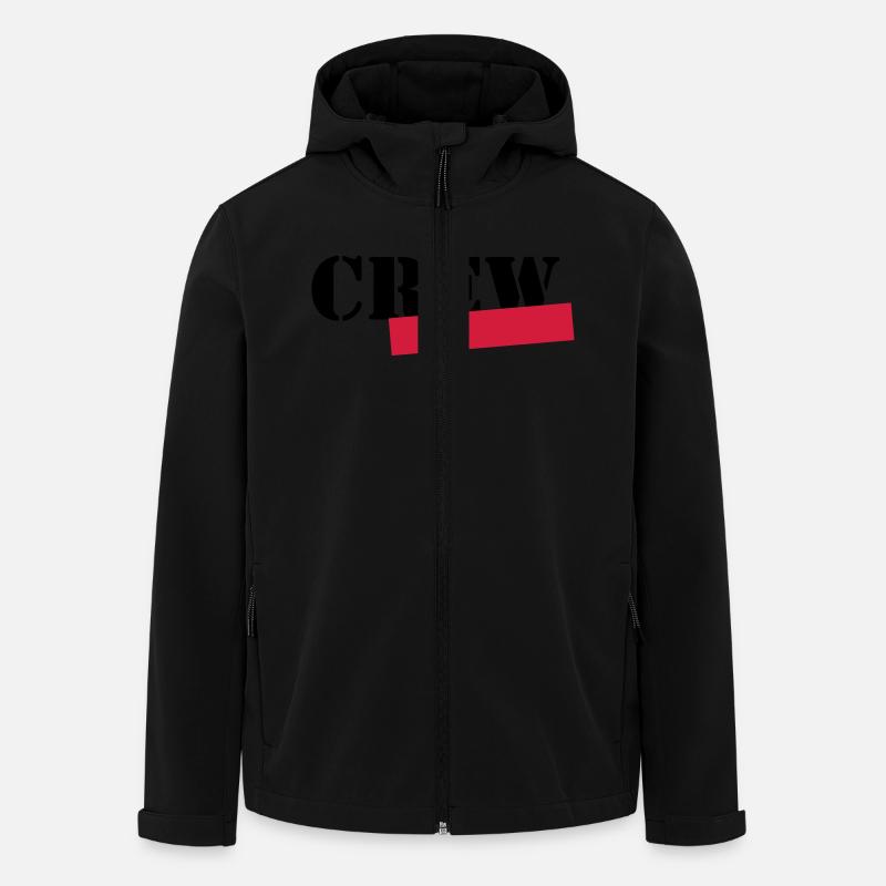 crew member - Men’s Recycled Softshell Jacket by Stanley/Stella - black