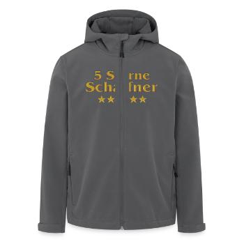 Goldene Serie - 5 Sterne Schaffner - Recycelte Männer Softshell-Jacke von Stanley/Stella - Schwarz - Vorne - AI Model Male 185 light (185cm)