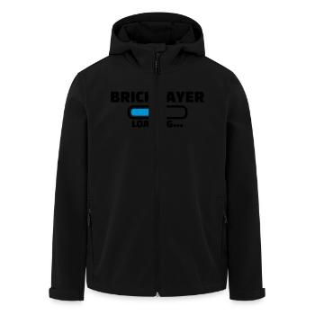 Maçon - Veste softshell homme en polyester recyclé Stanley/Stella - noir - Devant - AI Model Male 185 light (185cm)