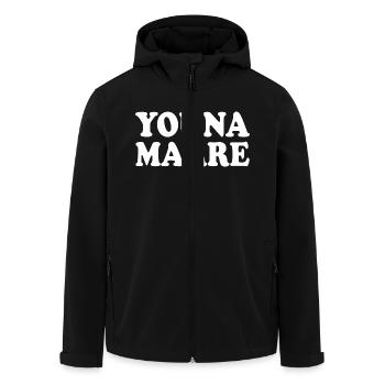 Youna marre You na marre - Recycelte Männer Softshell-Jacke von Stanley/Stella - Schwarz - Vorne - AI Model Male 185 light (185cm)
