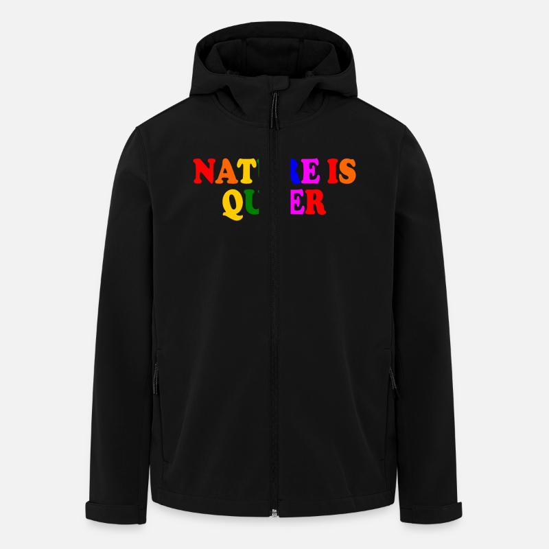 Nature is queer - Men’s Recycled Softshell Jacket by Stanley/Stella - black