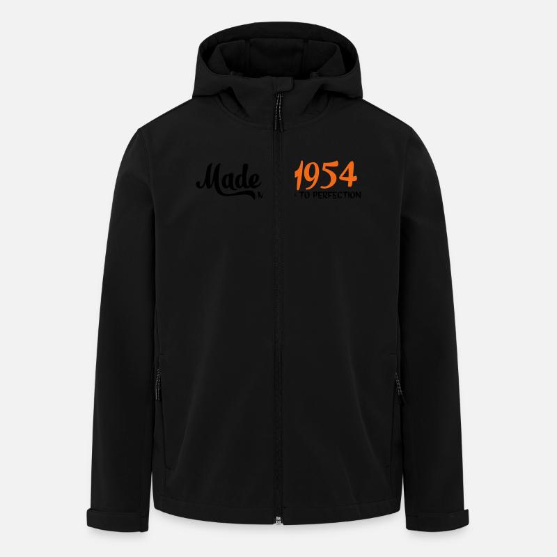 1954 - Men’s Recycled Softshell Jacket by Stanley/Stella - black