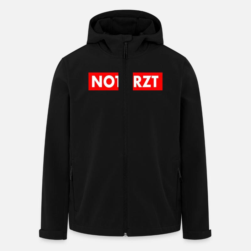 Notarzt - Recycelte Männer Softshell-Jacke von Stanley/Stella - Schwarz
