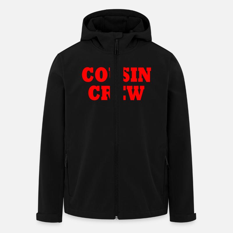 cousin crew - Recycelte Männer Softshell-Jacke von Stanley/Stella - Schwarz