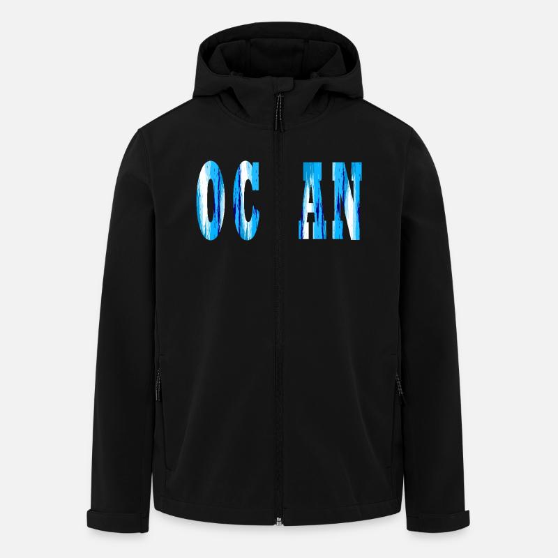 Ocean - Men’s Recycled Softshell Jacket by Stanley/Stella - black