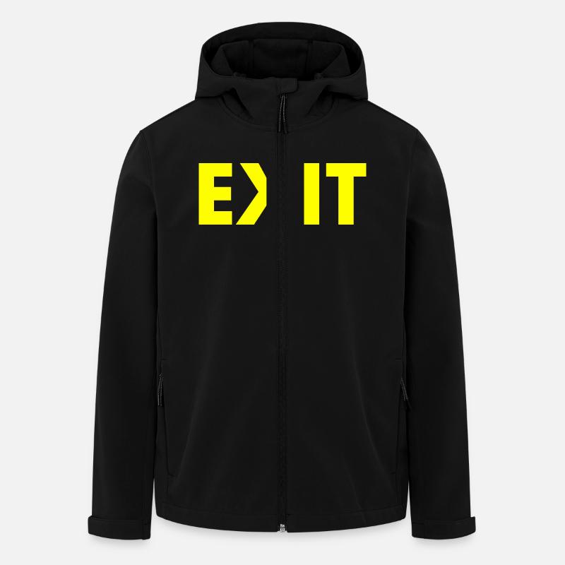 Exit - Recycelte Männer Softshell-Jacke von Stanley/Stella - Schwarz