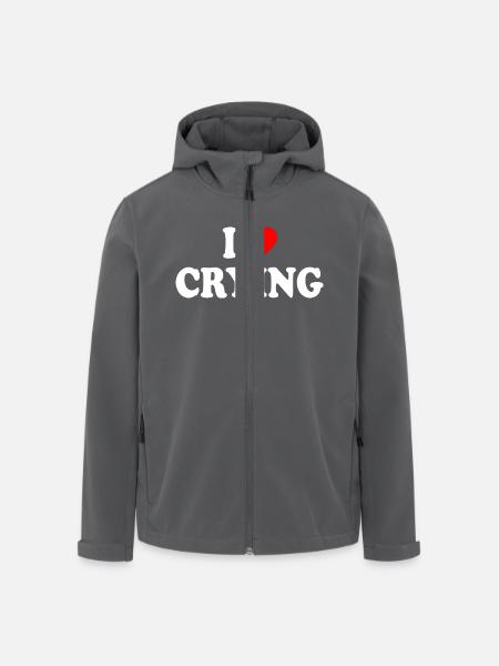 i love crying - Men’s Recycled Softshell Jacket by Stanley/Stella - black