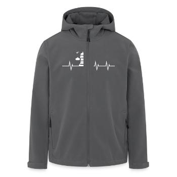 Heartbeat of the Coast - Lighthouse Edition - Recycelte Männer Softshell-Jacke von Stanley/Stella - Schwarz - Vorne - AI Model Male 185 light (185cm)