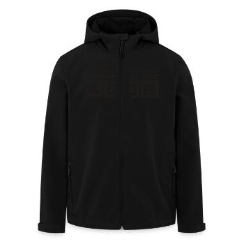 Geboren in der DDR - Recycelte Männer Softshell-Jacke von Stanley/Stella - Schwarz - Vorne - AI Model Male 185 light (185cm)