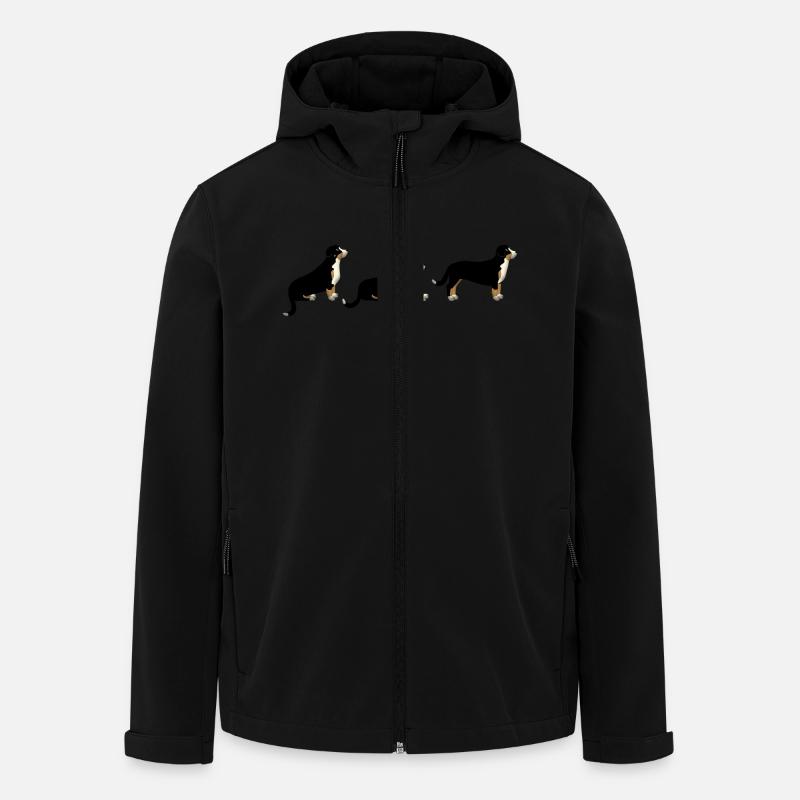 space standing empty - Veste softshell homme en polyester recyclé Stanley/Stella - noir