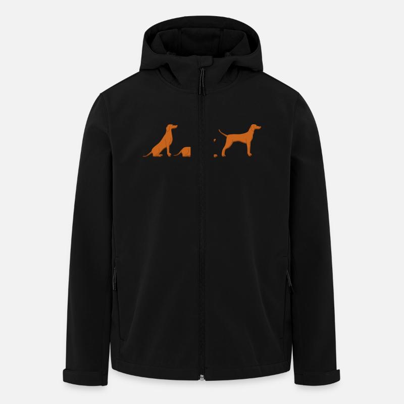 Sitz Platz Steh Vizsla - Recycelte Männer Softshell-Jacke von Stanley/Stella - Schwarz