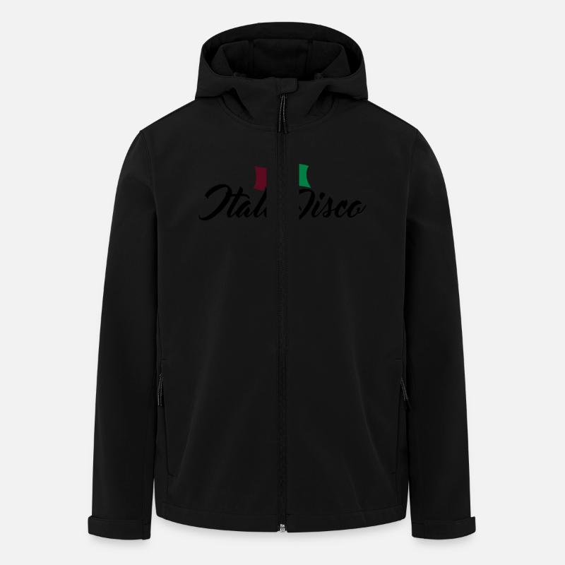 Italo Disco - Men’s Recycled Softshell Jacket by Stanley/Stella - black