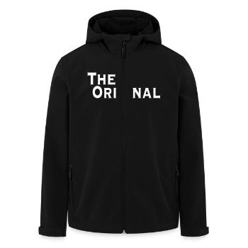 Das Original - Recycelte Männer Softshell-Jacke von Stanley/Stella - Schwarz - Vorne - AI Model Male 185 light (185cm)