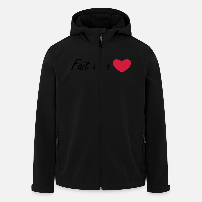 made with love - Men’s Recycled Softshell Jacket by Stanley/Stella - black