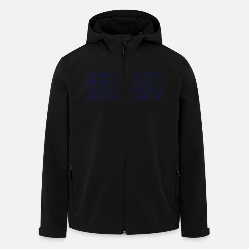 Binärcode (FUCK YOU!) - Recycelte Männer Softshell-Jacke von Stanley/Stella - Schwarz