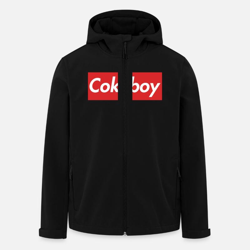 Cokeboy - Recycelte Männer Softshell-Jacke von Stanley/Stella - Schwarz