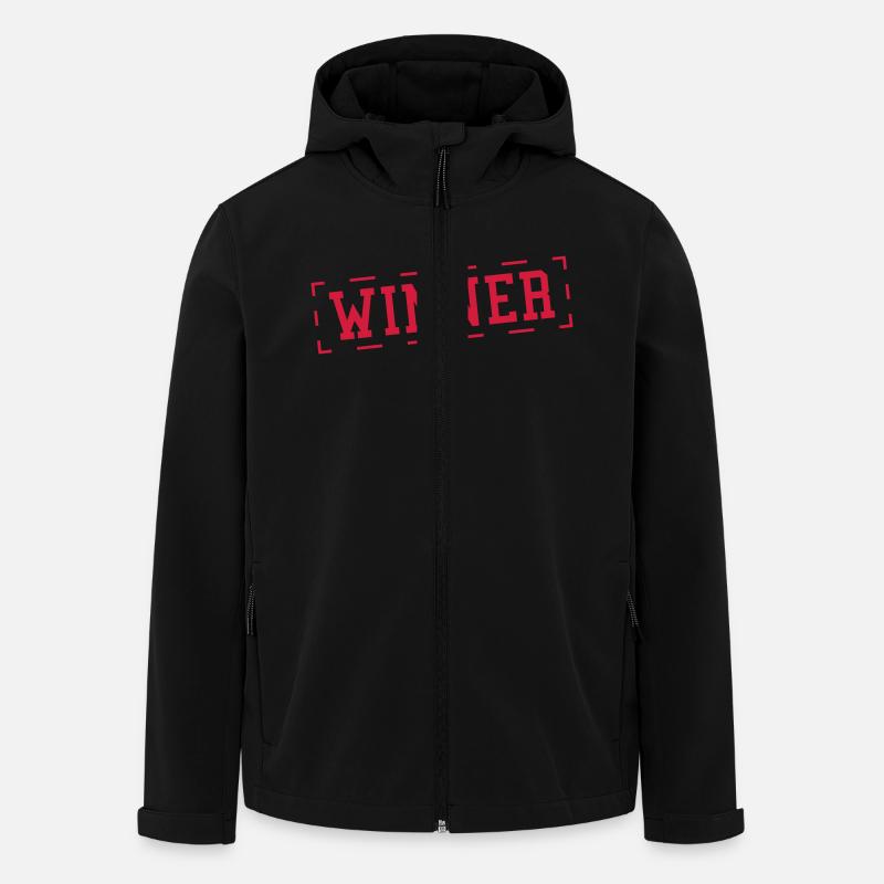 winner_stamp_au1 - Recycelte Männer Softshell-Jacke von Stanley/Stella - Schwarz