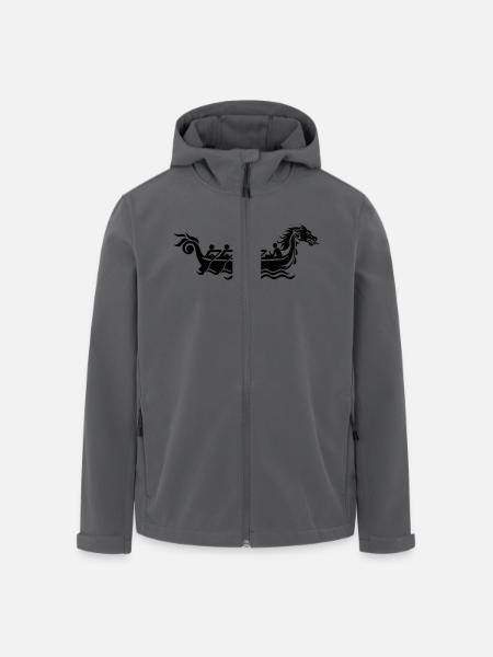 Drachenboot - Recycelte Männer Softshell-Jacke von Stanley/Stella - Schwarz