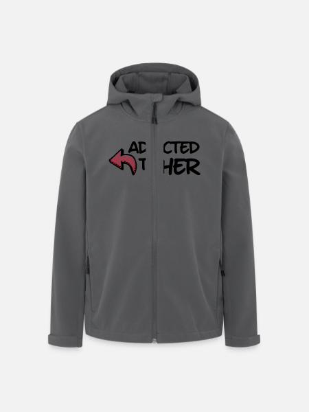addicted to her - Recycelte Männer Softshell-Jacke von Stanley/Stella - Schwarz