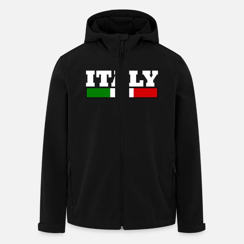 Italy flag - Men’s Recycled Softshell Jacket by Stanley/Stella - black