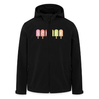 Sommer - Recycelte Männer Softshell-Jacke von Stanley/Stella - Schwarz - Vorne - AI Model Male 185 light (185cm)