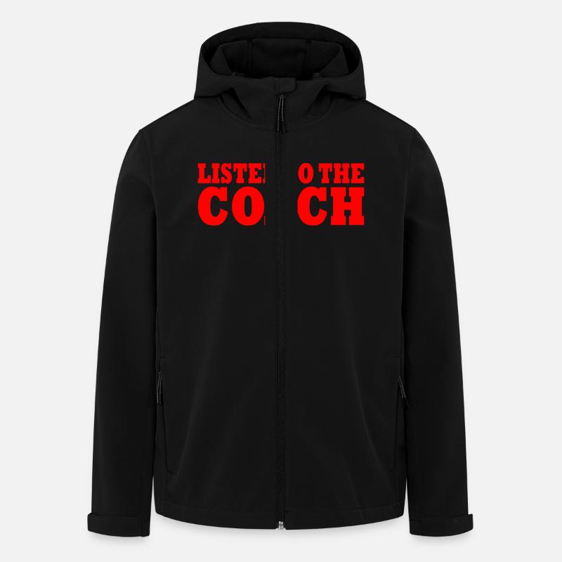 Coach - Men’s Recycled Softshell Jacket by Stanley/Stella - black