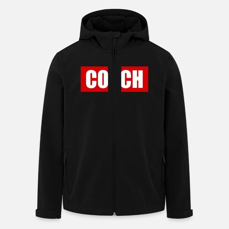 Coach - Men’s Recycled Softshell Jacket by Stanley/Stella - black