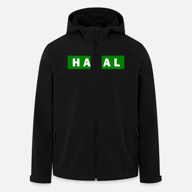 Halal - Recycelte Männer Softshell-Jacke von Stanley/Stella - Schwarz