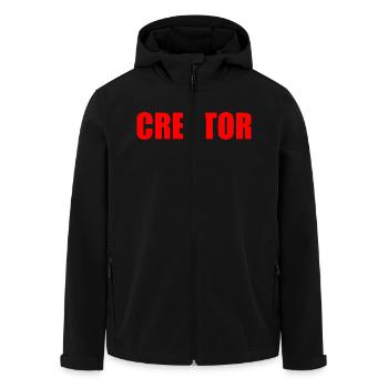Creator - Recycelte Männer Softshell-Jacke von Stanley/Stella - Schwarz - Vorne - AI Model Male 185 light (185cm)