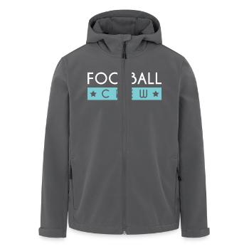 Équipe de football - Veste softshell homme en polyester recyclé Stanley/Stella - charbon - Devant - AI Model Male 185 light (185cm)