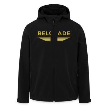 T-Shirt Belgrade – Pour les fans de la capitale - Veste softshell homme en polyester recyclé Stanley/Stella - noir - Devant - AI Model Male 185 light (185cm)