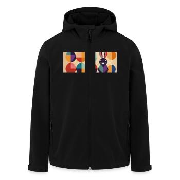 Osterhase No.10 - Recycelte Männer Softshell-Jacke von Stanley/Stella - Schwarz - Vorne - AI Model Male 185 light (185cm)