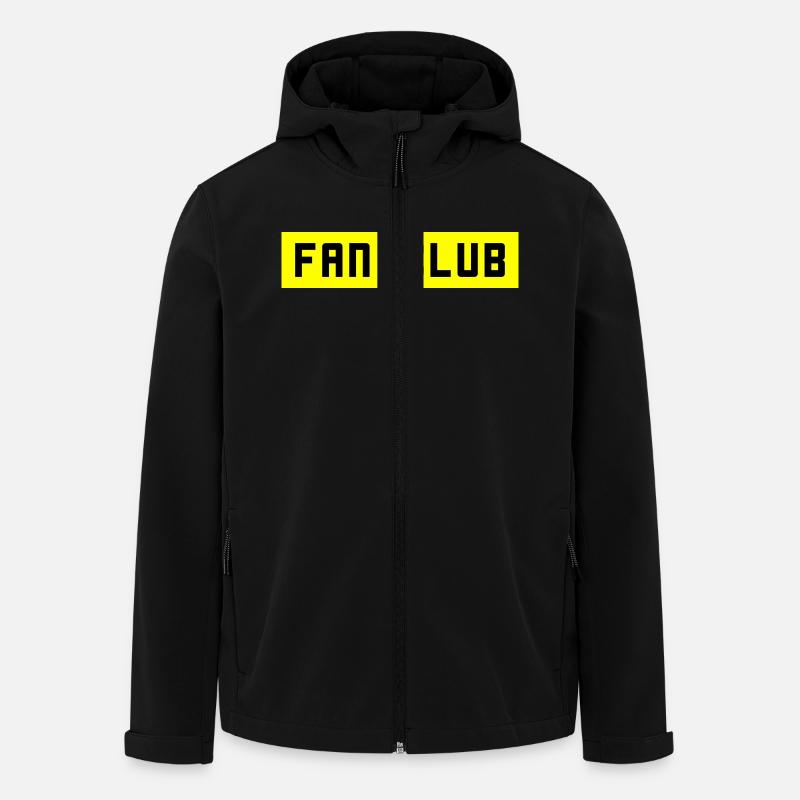 Fan Club - Recycelte Männer Softshell-Jacke von Stanley/Stella - Schwarz