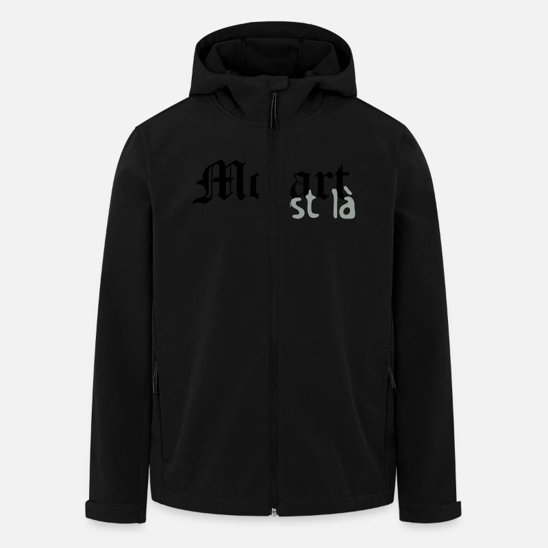 mozart est là - Veste softshell homme en polyester recyclé Stanley/Stella - noir