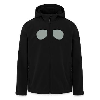 Die Flieger Brille - Recycelte Männer Softshell-Jacke von Stanley/Stella - Schwarz - Vorne - AI Model Male 185 light (185cm)