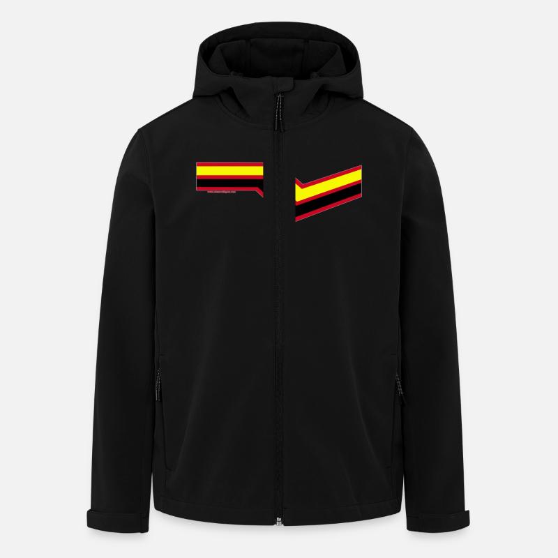 Latex Rubber Fetisch - Recycelte Männer Softshell-Jacke von Stanley/Stella - Schwarz
